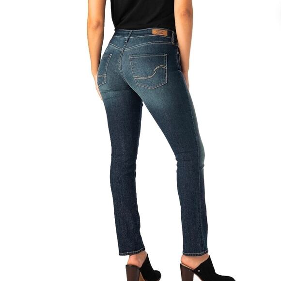 Levi Strauss Signature Modern Slim Boot Cut Dark Wash Jeans 2003 - Picture 2 of 5